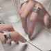 FRIDAY JEWELRY Silver Zircon Versatile Personalized Women's Finger Light Luxury Adjustable Ring_ipsvogv.com