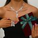 Women’s Jewelry Set Fashion Fashion Trend Zircon Luxury Necklace Earrings Set Ins Black Wheat Ear Set Live Broadcast_ipsvogv.com