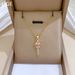 【 】 Love Key Light Luxury Charm Gorgeous Full Diamond Necklace Women's Versatile Clavicle Titanium Steel Chain_ipsvogv.com