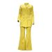 Women's Elegant Streetwear Solid Color Polyester Blazer Suits_ipsvogv.com