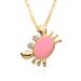 Color Oil Drip Crab Pendant Necklace - Micro Inlaid Zircon Animal Jewelry, Unique Creative Design_ipsvogv.com