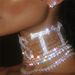 NASTY Letter Exaggerated Rhinestone Claw Chain Fashionable Women's Sexy Punk Collar Necklace_ipsvogv.com