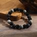 Irregular Black Gallstone Bracelet Domineering Gift For Boyfriend 10mm Volcanic Stone Tiger Eye Stone Bracelet Couple Hand Jewelry Super Cool_ipsvogv.com
