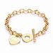 Hot selling titanium steel bracelet female O chain love fashion OT buckle stainless steel bracelet_ipsvogv.com