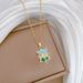 Monet 【 】 Garden Light Luxury Charm Gorgeous Full Diamond Necklace Women's Versatile Clavicle Titanium Steel Chain 【 】_ipsvogv.com