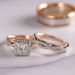 Green Sky Rose Gold Three Piece Set Zircon Full Diamond Women's Pair And Men's Ring With Colorful Sparkling Luxury_ipsvogv.com