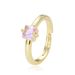 Unisex Simple Style Square Colored Diamond Zircon CZ Ring Female Index Finger Ring Opening Adjustable Ins Style_ipsvogv.com