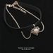 New girl Choker gold Peach Heart Velvet Chain Pendant Necklace collarbone Chain Necklace_ipsvogv.com