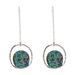 Vintage color pleated seashells irregular round silver needle earrings simple ins style earrings_ipsvogv.com