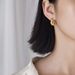 Yamaler 1 Pair Ear Studs Stainless Steel Polished Hypoallergenic Minimalist Open Hoop Metal Circle Earrings Fashion Jewelry_ipsvogv.com