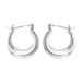 Fashion simple earrings female personality temperament circle round ear clip earrings_ipsvogv.com