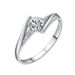 Women's Korean Style Simple Diamond Studded Fashion Closed Design Niche Classic Wedding Ring Diamond Ring_ipsvogv.com