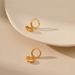 Heart Shaped Earrings Retain Color Trendy Style Plated With K Real Gold. Classic Style All Match Business Chic Simple Earrings_ipsvogv.com