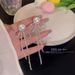 Unisex New Summer Tassel Bow Earrings Pearl Temperament Advanced Korean Net Earrings Ear Clips_ipsvogv.com