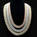 Dia Pass Tester Gold Plated Sier Hip Hop Iced Out Moissanite Women Thick Necklace Miami Cuban Link Chain Men_ipsvogv.com