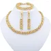 Necklace Earrings Set Dubai Colorful Bracelet Jewelry Fashion Style Dinner Party Daily Clothing Accessorie_ipsvogv.com