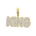 Hip Hop New KING Letter Pendant Full Of Diamonds Men's Necklace Ins Style Jewelry_ipsvogv.com