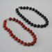 Small Exaggerated Large Black And Red Agate Real Stone Knotted Bead Gold Ingot Buckle Short Necklace Collarbone Chain_ipsvogv.com