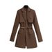 Spring And Autumn Windbreaker Women's New Top Korean Style Chic Coffee Colored Small Suit Jacket For Women Spring And Autumn High-end Suit For Women_ipsvogv.com