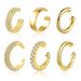 Women’s Jewelry Set Fashion Real Gold Brass Electroplating Small Fresh Temperament Earrings High End Ladies All Match Earrings Set_ipsvogv.com