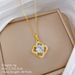 】 Four 【 Leaf Flower Light Luxury Charm Gorgeous Full Diamond Necklace Women's Versatile Clavicle Titanium Steel Chain 【 】_ipsvogv.com