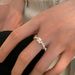 Cute And Playful Little Dog Pearl Elastic Rope Female Niche Design, Cute, Exquisite, Fashionable, Versatile Ring, Ring_ipsvogv.com