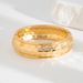 Fashionable Geometric Circle With Simple Hammer Pattern Design Alloy Bracelet_ipsvogv.com