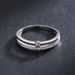 Spring New 925 Silver Double Line Elegant Simple Ring Female Light Luxury Niche Trend Sweet Ring_ipsvogv.com