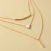 New Style Fashion Golden Triangle Geometry 3-Layer Necklace Collar_ipsvogv.com