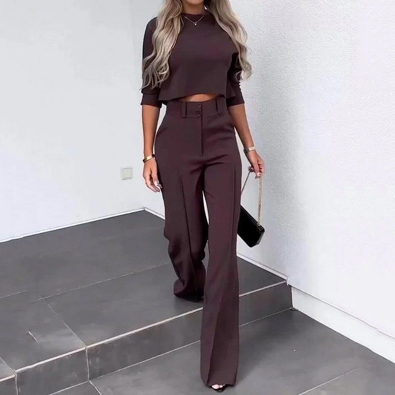 Women's Clothing Fashion casual suit women's two-piece suit women's wear_ipsvogv.com