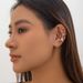 3-piece Set Of Metal Concave-convex Waves Without Ear Piercings, Ear Clips For Women, Trendy Personality, Niche Design, Fashionable Ear Accessories_ipsvogv.com