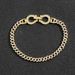 Unisex Hip Hop Horseshoe Buckle Cuban Chain 4mm Micro Inlaid Zircon Fashion Niche Men's And Women's Bracelet Hip Hop Ornaments_ipsvogv.com