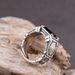 ring, Inlaid With Vintage Men's Trendy Black Stone, Men's Personalized And Fashionable Punk Ring , Stone,_ipsvogv.com
