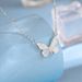 S Pure Silver Necklace, Light Luxury And Agile, Forest Style Butterfly Aurora Will Emit Light, Earrings, Niche High-end_ipsvogv.com