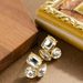 French Style Light Luxury Exquisite Diamond Studded Super Sparkling Crystal Earrings, Women's High-end Feeling, Simple_ipsvogv.com