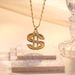 Exaggerated Hip-hop, Domineering, Bold US Dollar Symbol, Alloy Necklace Set With Diamonds, Personalized Trendy Men's_ipsvogv.com