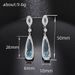 Cao Shi's Fashionable And Luxurious Exude A Water Droplet Style, Trendy Internet Celebrity Earrings, Long Korean_ipsvogv.com