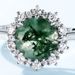 S925 Silver Green Moss Ring Water Grass Agate Fashion Noble Temperament_ipsvogv.com