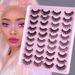 Hot Selling 20 Pairs of Mixed Natural Thick Eyelashes Chemical Fiber Eyelashes Messy and Slender Eyelashes_ipsvogv.com