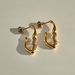 Spot Factory Fashionable Niche INS Retro Vintage Irregular Spiral G Earrings_ipsvogv.com