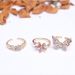 butterfly micro inlaid zircon full diamond sparkling temperament fairy open ring flower ring_ipsvogv.com