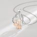 New Mother's Day Gift Creative Heart Shaped Necklace Two Color Electroplated Zircon Personality Light Luxury Clavicle Chain_ipsvogv.com