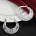 Cao Shi With Hollow Weaving Pattern And Women's Through Flower Metal Circle Earrings_ipsvogv.com