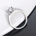 Fashion eight arrows and eight hearts female engagement ring inlaid with zircon platinum_ipsvogv.com