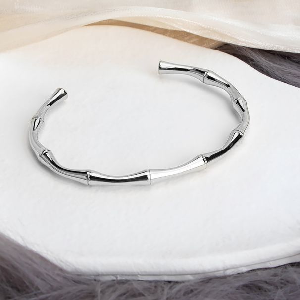 Bamboo Bangle Rising Steadily, Women's Versatile Bracelet, New French Niche High-end Titanium Steel Plating_ipsvogv.com