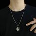 New Spaceman Werewolf Killing Necklace Titanium Steel Hip Hop Cold Style Accessories Trendy Jewelry Pendant_ipsvogv.com