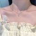 S Pure Silver Wishing Meteor Necklace For Women, Niche Design, High-end Temperament, Gradient Moonstone Lock Chain_ipsvogv.com