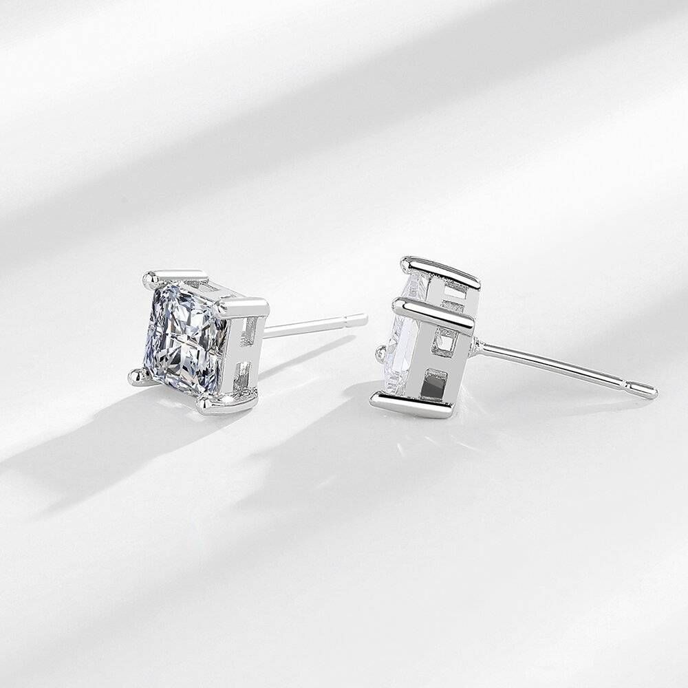 Men’s Jewelry Fashion Popular Hip Hop Earrings Quadrilateral Zircon Street Fashion Earrings Hiphop Men's Earrings_ipsvogv.com