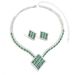 Women’s Jewelry Set Fashion Jewelry Set Hot New Necklace High End Earrings Set Zircon Inlaid Multi Color_ipsvogv.com
