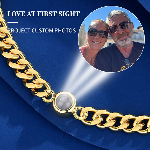 New Cuban Bracelet One Hundred Voices Nano HD Photo Projection Custom Jewelry_ipsvogv.com